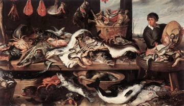 Classic Still Life Painting - Fishmongers still life Frans Snyders